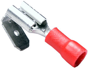 5 Pc. 22-18 AWG .250" Vinyl Insulated Piggyback Spade Connector  1760-BP