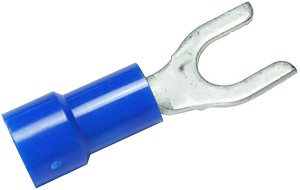 7 Pc. 16-14 AWG #6 Vinyl Insulated Fork Connector  1823-BP