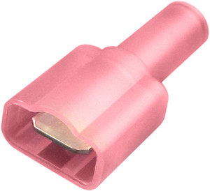3 Pc. 22-18 AWG .250" Nylon Fully Insulated Single Bump Male Spade Connector  2064-13