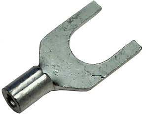 50 Pc. 22-18 AWG #10 Non-Insulated Butted Seam Fork Connector  2325-15