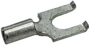 12 Pc. 22-18 AWG #8 Non-Insulated Flanged Fork Connector  2334-13