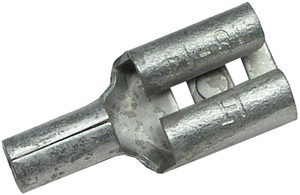 100 Pc. 16-14 AWG .110" Non-Insulated Female Spade Connector  2449-CS