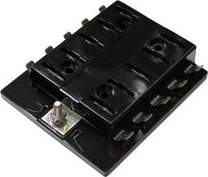 10 Way Standard Blade Fuse Block w/Tab Terminals  3409-31