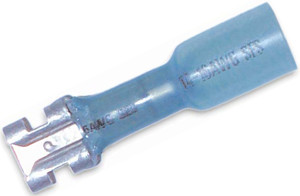 5 Pc. 16-14 AWG .250" Polyolefin Insulated "Crimp-Solder-Seal" Female Spade Connector  3655-BP