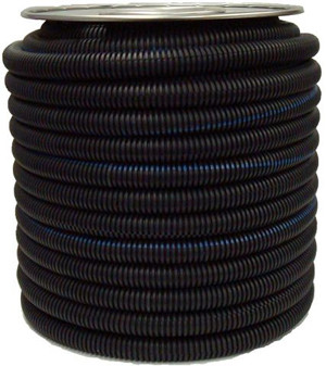 1/2" x 100' Black Flame Retardant Polypropylene Convoluted Split Loom  5152-26