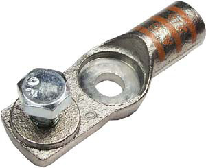 2/0 AWG @ 3/8" Copper Stud Top Battery Terminal w/Accessory Screw Mount  5250-11