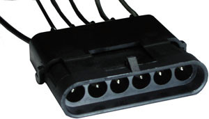 6 Cavity Weather Pack Shroud Pigtail  5671-11