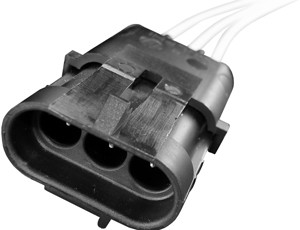3 Cavity Weather Pack Shroud Pigtail  5687-11