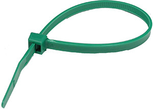 25 Pc. 4" 18 lb. Green Standard Cable Tie  7063-3-PK