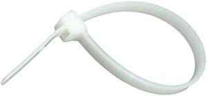 100 Pc. 8" 120 lb. Natural Standard Cable Tie  7066HD-C
