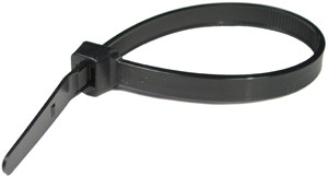 100 Pc. 8.5" 50 lb. Black Economy Cable Tie  7066HK0-36
