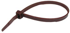 100 Pc. 11" 50 lb. Brown Standard Cable Tie  7067-2-C