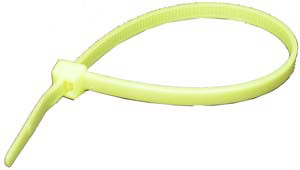 100 Pc. 11" 50 lb. Yellow Standard Cable Tie  7067-7-C