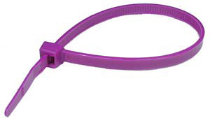 100 Pc. 11" 50 lb. Purple Standard Cable Tie  7067-9-C
