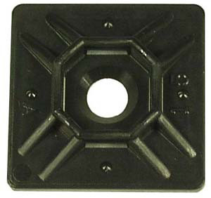 100 Pc. #6 Rubber Adhesive Cable Tie Mounting Pad   7081-0-36