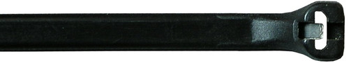 100 Pc. 18" 50 lb. Black Cable Tie w/Metal Pawl  7260-36