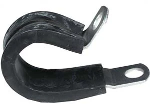 100 Pc. 3/8" Rubber Insulated Aluminum P-Clamp  7315-C