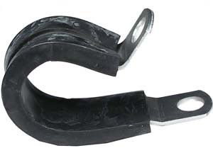 100 Pc. 1-3/8" Rubber Insulated Aluminum P-Clamp  7323-C