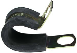 20 Pc. 1/2" Rubber Insulated Zinc Plated Steel P-Clamp  7516-PK