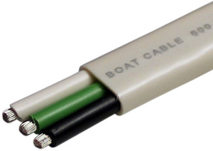 12/3 AWG @ 100' White PVC Jacketed Multi-Conductor Tinned Boat Wire  8055-26