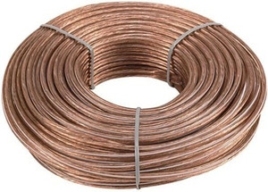 16/2 AWG @ 100' Clear PVC Insulated Speaker Wire  8124-C