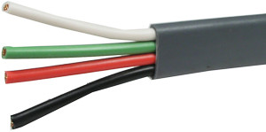 14/4 AWG @ 100' Grey PVC Insulated Multi-Conductor Automotive Wire  8128-C
