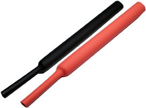 6 Pc. 3/16 ~ 3/8" x 6" Red & Black Shrink Tube Assortment  8250-K