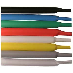 10 Pc. 1/8" x 2" Black Single Wall General Purpose 2:1 Shrink Tubes  8319-13
