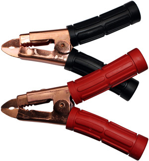 1 Pr. 800A Red & Black Long Reach Insulated Battery Clamps  8729-91
