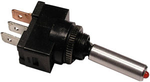 SPST On-Off Toggle Switch w/Red Indicator Light  9403-11
