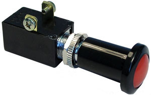 SPST Red Illuminated Push-Pull On-Off Switch  9424-5-11
