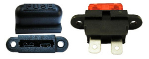 10 Pc. 30A Standard Blade Panel Mount Fuse Holder  9900-34