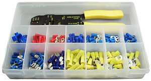 196 Pc. Terminal Assortment Kit w/Crimp Tool  31501-91