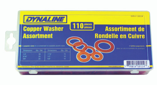 110 Pc. Copper Washer Assortment  10114