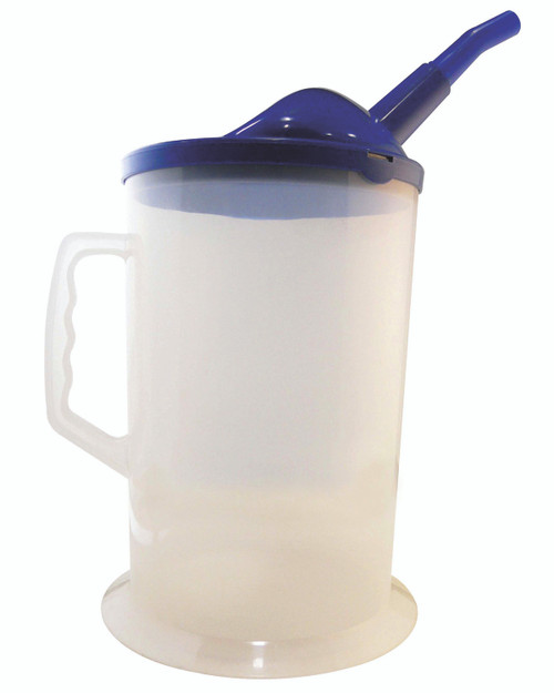 Plastic Calibrated Measuring Container w/Removable Lid & Spout 4.5L  14045X