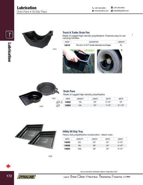 78L Polyethylene Oil Drip Tray
