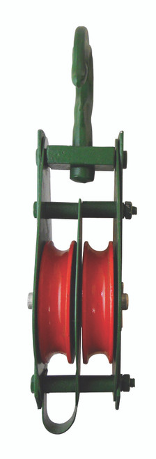 3" Double Sheave Pulley Block w/Swivel Hook - 1/2 Ton  80350