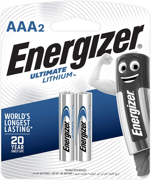 AAA 1.5V Ultimate Lithium® Battery (2/pk)    L92BP-2