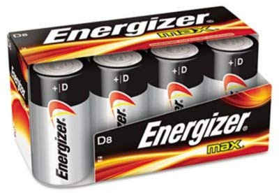 D 1.5V MAX® Alkaline Battery (8/pk)    E95FP-8