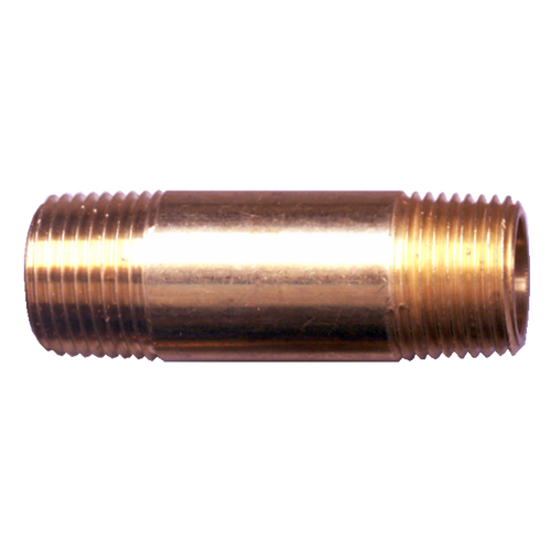 3/8 x 3" Brass Male NPT Pipe Nipple  113-C3