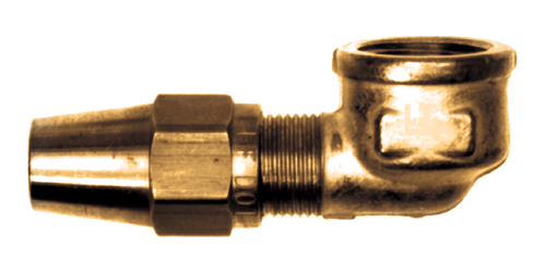 1/4 x 1/8" Brass DOT Metal Line Compression - Female NPT 90° Elbow  1170-4A