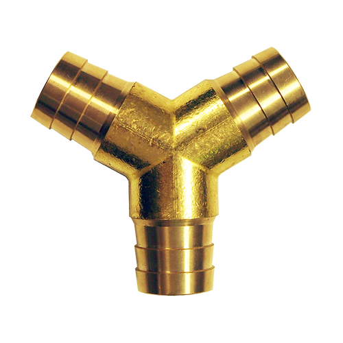 5/8" Brass Hose Barb Y-Connector  123Y-10
