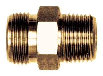 3/8 x 1/2" Brass Male NPSM w/Ball Seat - Male NPT Connector  134-CD