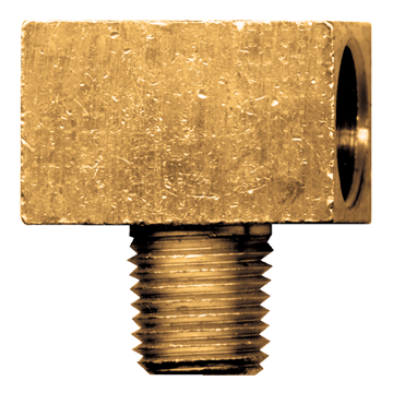 1/4 x 1/8" Brass Female 45° SAE Inverted Flare - Female 45° SAE Inverted Flare - Male NPT Tee  145-4A