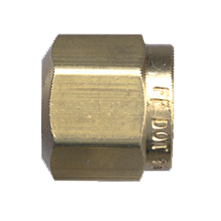 1/4" Brass DOT Poly Line Compression Nut  1461-4