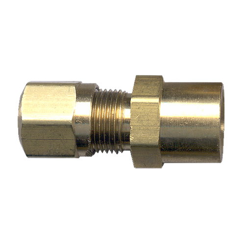 3/8 x 1/8" Brass DOT Poly Line Compression - Female NPT Connector  1466-6A