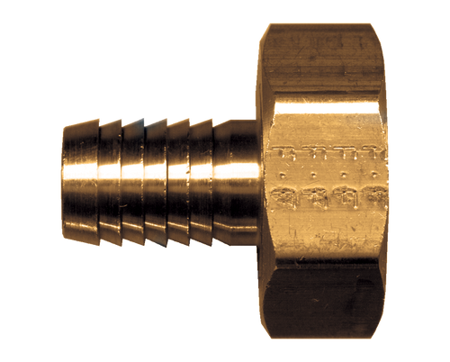 3/4"-11.5 x 1" Brass Female Water Hose Swivel - Hose Barb  195-16