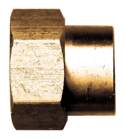 3/4"-11.5 x 1/2" Brass Female Water Hose - Female NPT Coupler  198-D