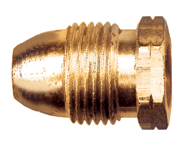 .885"-14 x 1/4" Brass Male POL (CGA510) - Female NPT Propane Coupler  2008-B
