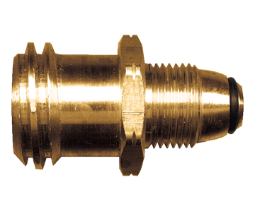 .885"-14 x 1-5/16" Brass Male POL (CGA510) - Male QCC1 Propane Adapter  2087